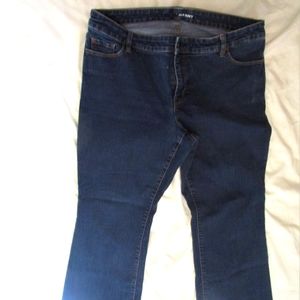 Old Navy Dark Wash Flare Bottom Jeans Size 20 Short